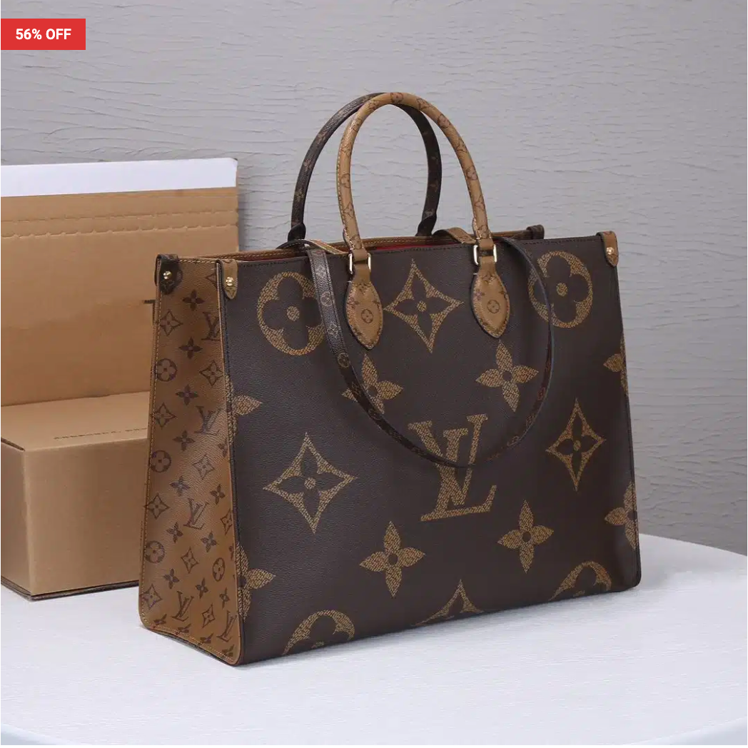 Louis Vuitton On The Go Coffee-camel Tote Bag
