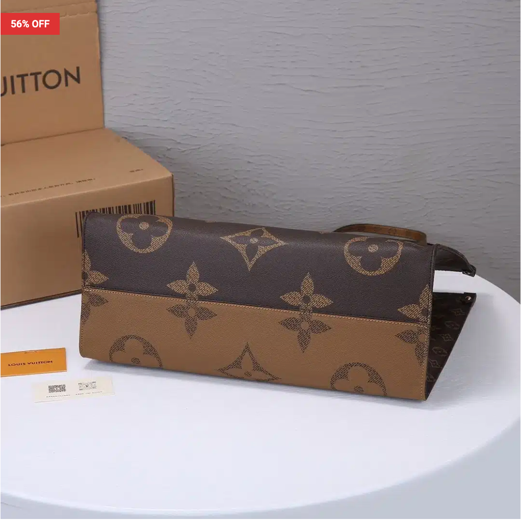 Louis Vuitton On The Go Coffee-camel Tote Bag