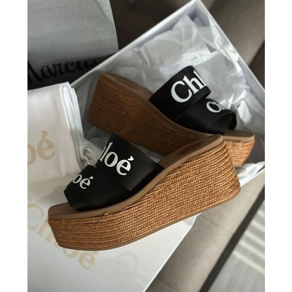 Trendy Chloe Platform Heels Black For Women (SHUB775)