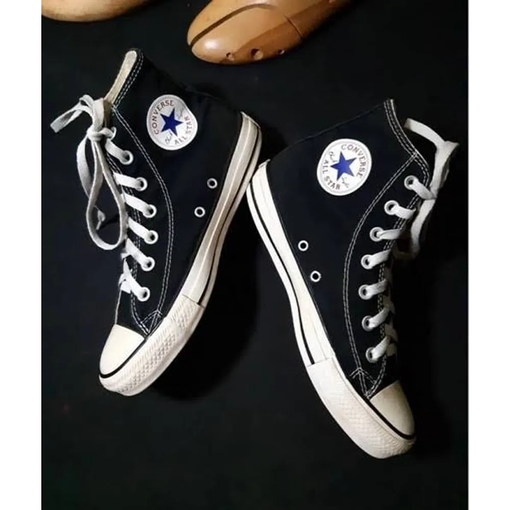 Trendy Convers All Star High Black Shoes For Women (SHUB777)