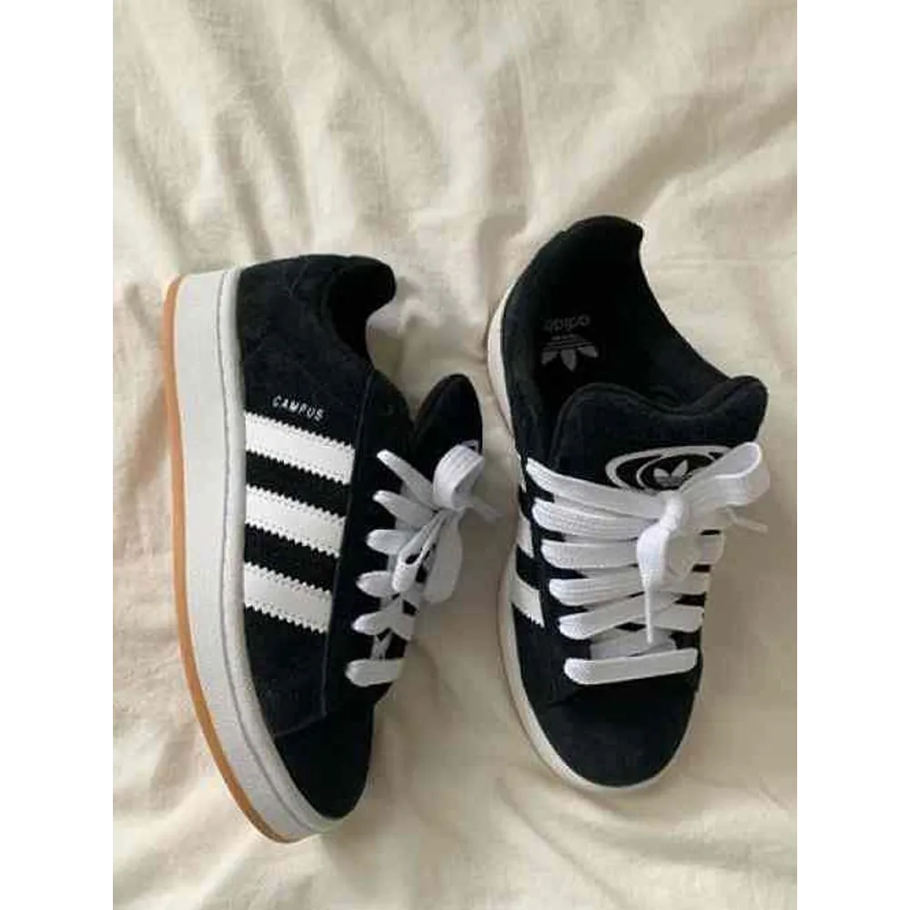 Premium Adidas Campus Black Shoes For Women (BME099)