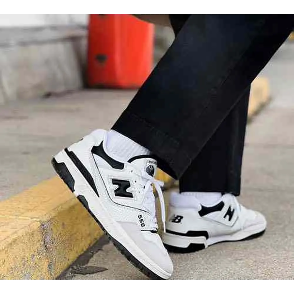 Premium New Balance 550 Black White Shoes For Women (BME100)
