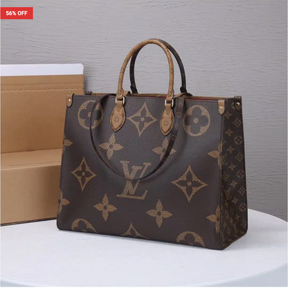 Louis Vuitton On The Go Coffee-camel Tote Bag