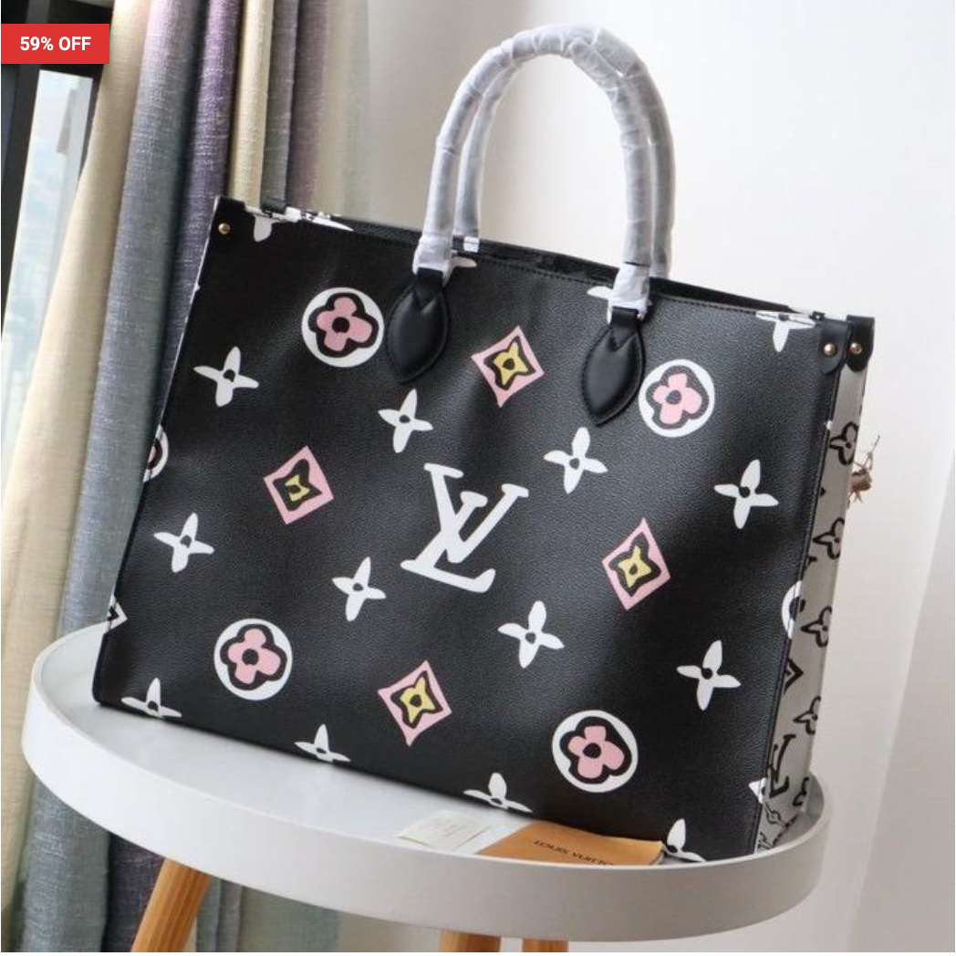 Louis Vuitton Onthego Leather Handbag