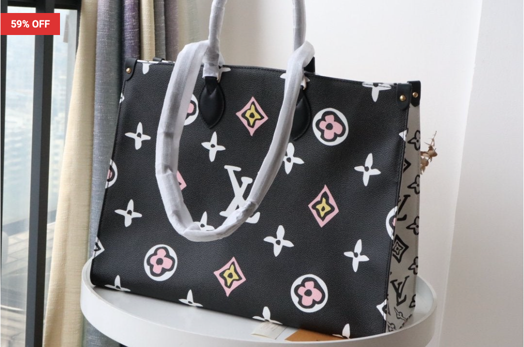 Louis Vuitton Onthego Leather Handbag
