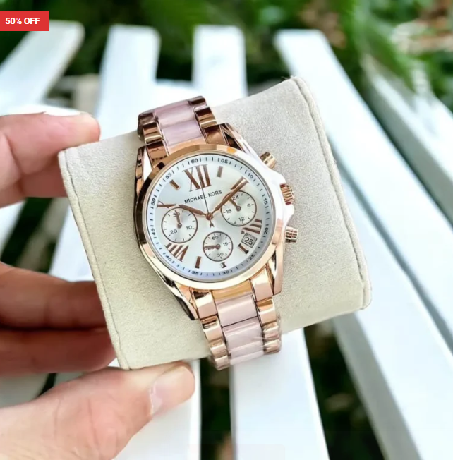 Michael Kors Cute Rose gold First Copy Watch for Her – 37mm Chronograph