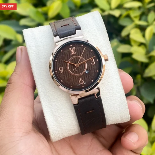 Louis Vuitton For Her First Copy Watch – Rose Gold Stainless Steel Case