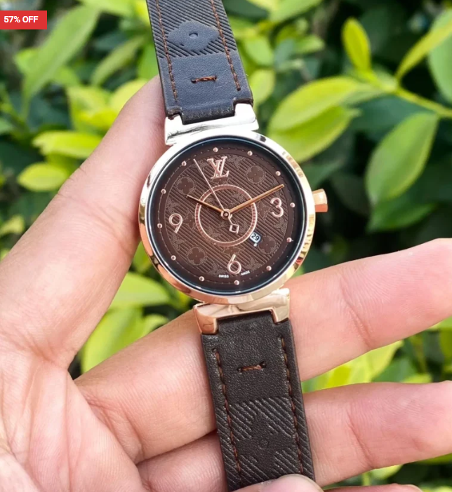 Louis Vuitton For Her First Copy Watch – Rose Gold Stainless Steel Case