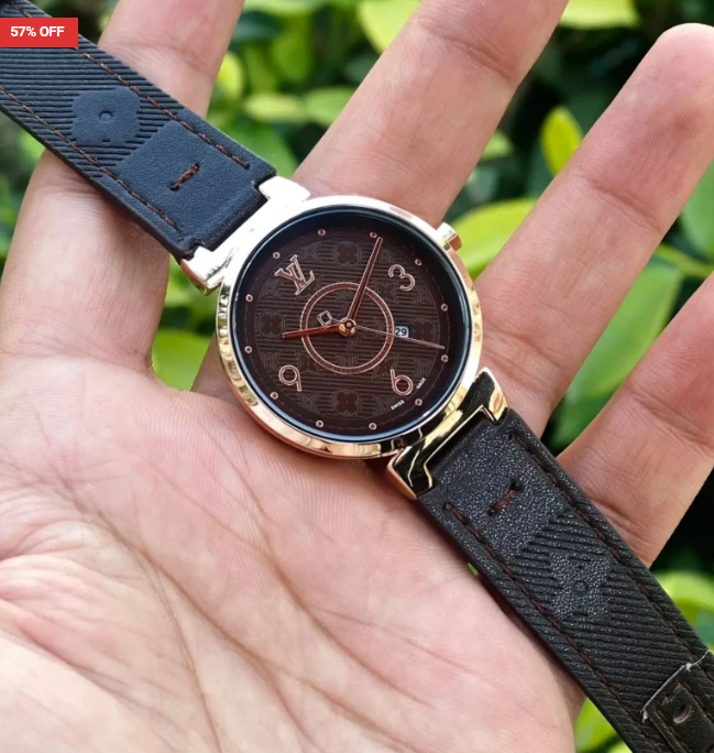 Louis Vuitton For Her First Copy Watch – Rose Gold Stainless Steel Case