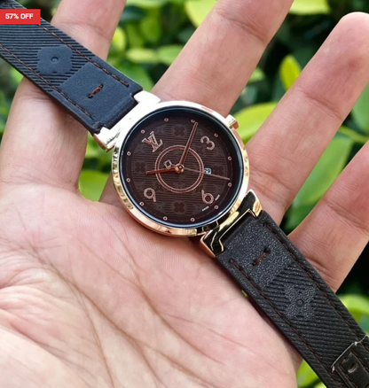 Louis Vuitton For Her First Copy Watch – Rose Gold Stainless Steel Case