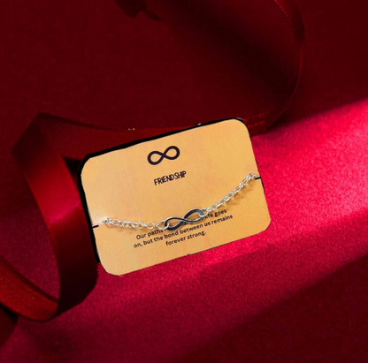 AVR JEWELS Shinning Infinity Bracelet For Women and Girls