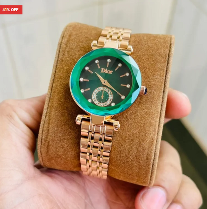 Dior For Her First Copy Watch – Rose Gold Galaxy Dial