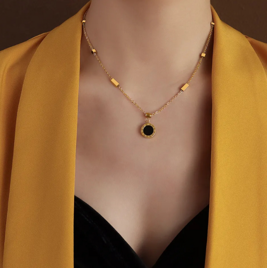Rose Gold High Quality Gold Plated Stainless Steel Round Necklace
