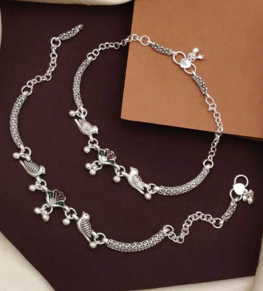 Women’s Silver Plated Anklets