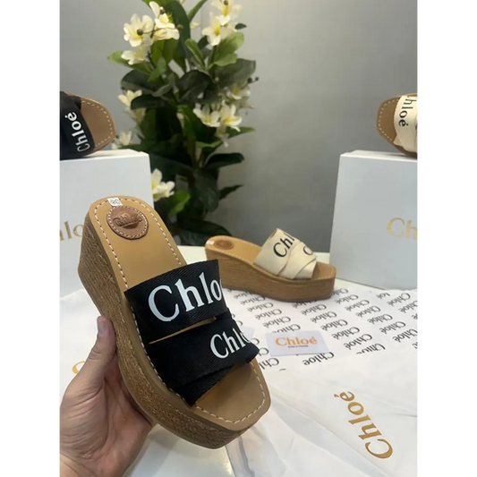 Trendy Chloe Platform Heels Black For Women (SHUB775)