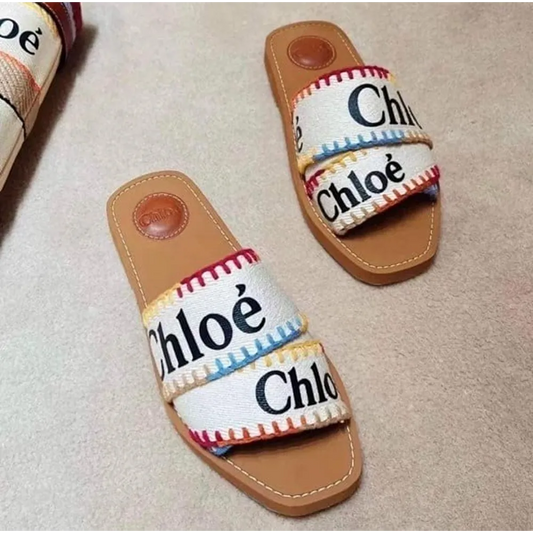Luxurious Chloe Woody Flats Slide For Women (SFS1897)