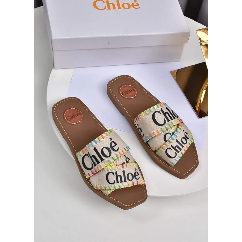 Luxurious Chloe Woody Flats Slide For Women (SFS1897)