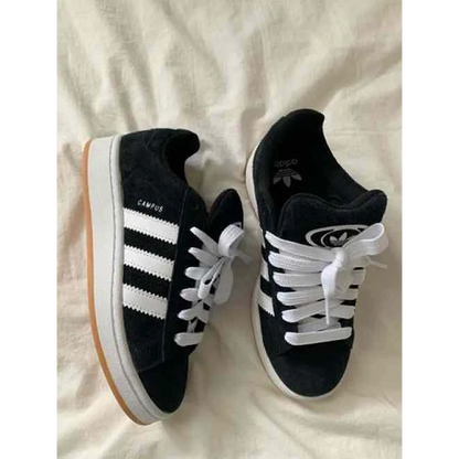 Premium Adidas Campus Black Shoes For Women (BME099)