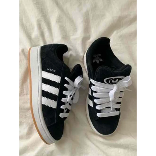 Premium Adidas Campus Black Shoes For Women (BME099)