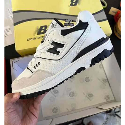 Premium New Balance 550 Black White Shoes For Women (BME100)
