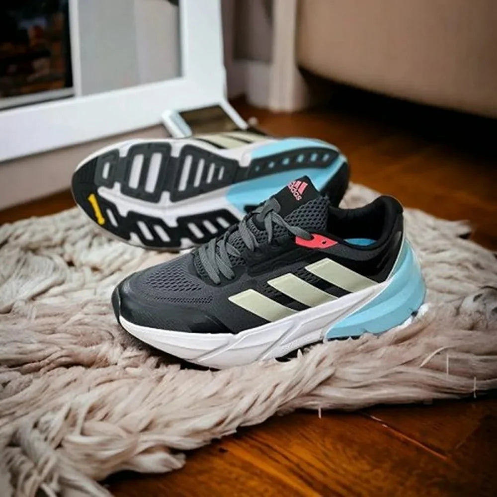 Trendy Adidas Adistar Turbo Black Blue Shoes for Men (SW4820)