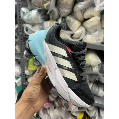 Trendy Adidas Adistar Turbo Black Blue Shoes for Men (SW4820)